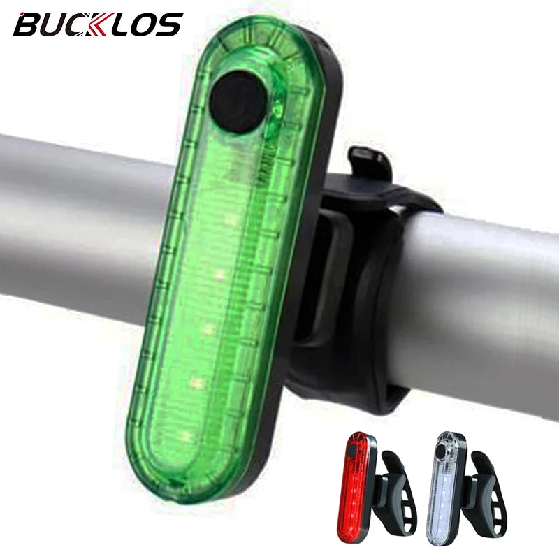 2 peças - Lanternas traseiras da bicicleta usb recarregável, 220mah led à prova d´água.