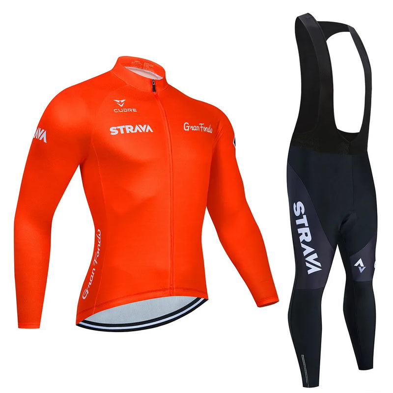 Conjunto de Ciclismo Masculina STRAVA 2024.