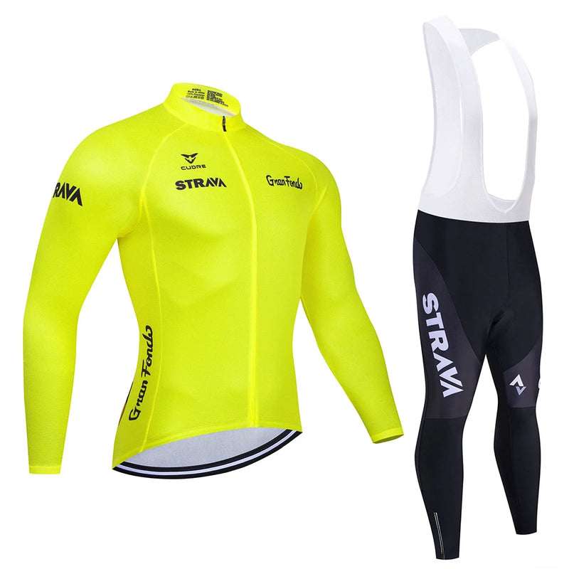 Conjunto de Ciclismo Masculina STRAVA 2024.