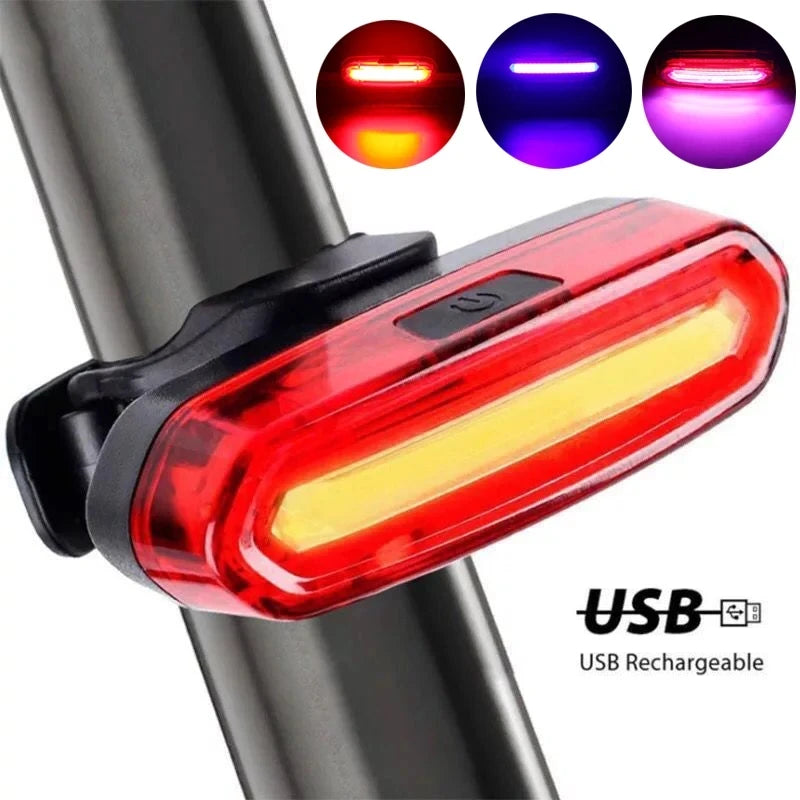 Luz Traseira de Bicicleta Impermeável, Lanterna Traseira de Alta Luminosidade para Ciclismo Noturno.