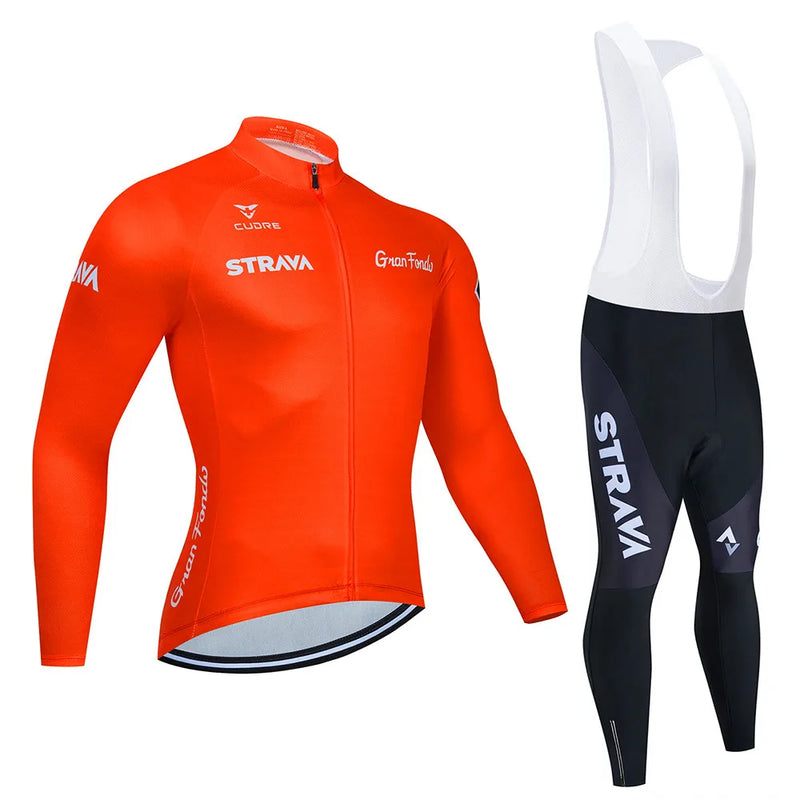 Conjunto de Ciclismo Masculina STRAVA 2024.