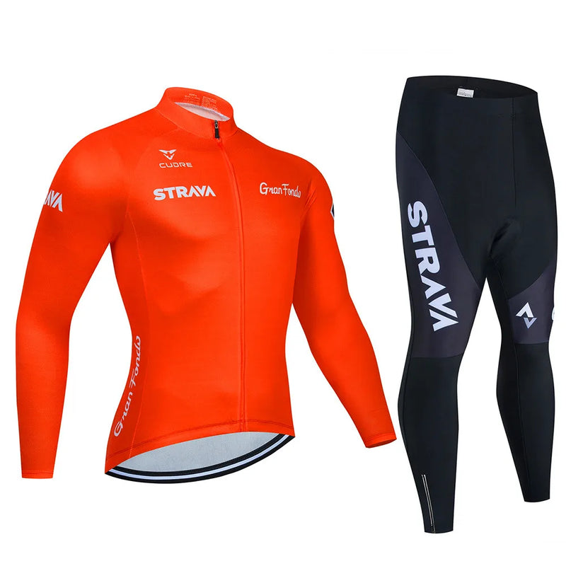 Conjunto de Ciclismo Masculina STRAVA 2024.