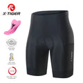 Shorts de Ciclismo X-Tiger Azul - Bermudas de Bicicleta Profissionais, Respiráveis, de Lycra, para Esportes, Feminino, MTB e Estrada.